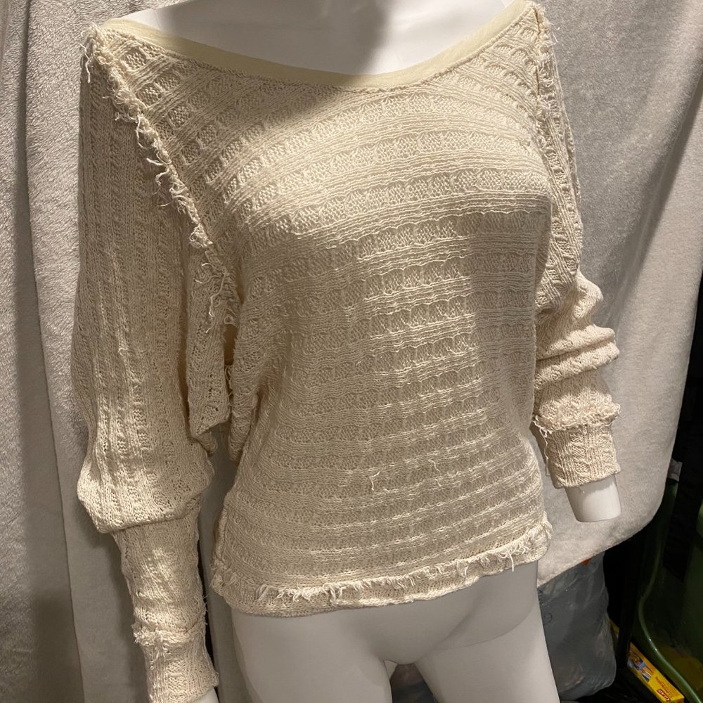 Free people cream knit sweater - Picture 1 of 4
